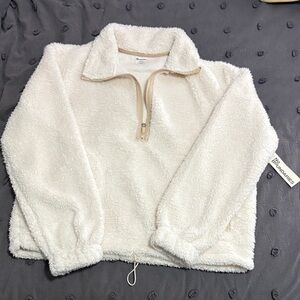 No Boundaries Cream Teddy Jacket